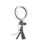 Wholesale 6.3 inch Portable Selfie Ring Light with Table Top Stand & Cell Phone Holder for Live Stream, Makeup, YouTube Video, Photography TikTok, & More Compatible with Universal Phone (Black)